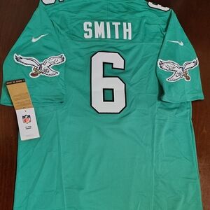 NWT DeVonta Smith Philadelphia Eagles Jersey Kelly Green Jersey SMALL Dri Fit